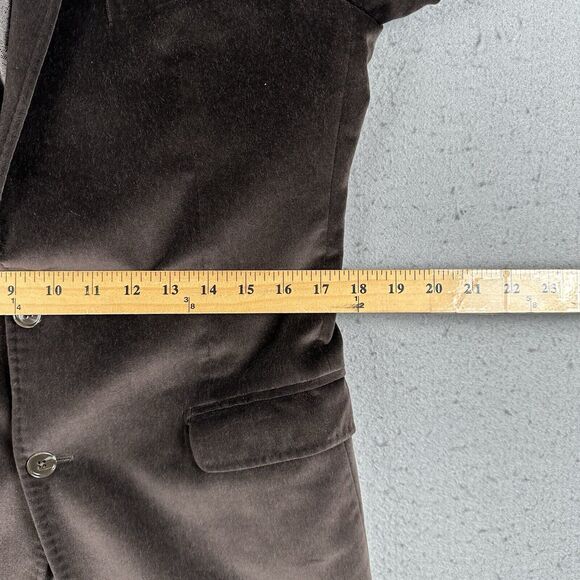 Dolce And Gabbana Blazer Men’s Small Brown Velvet 2 Button Notch Collar Lined - Picture 14 of 16